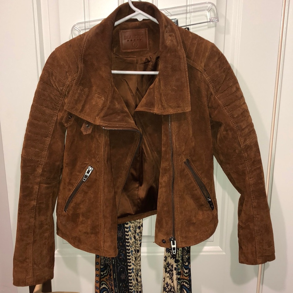 Blank NYC suede motor jacket